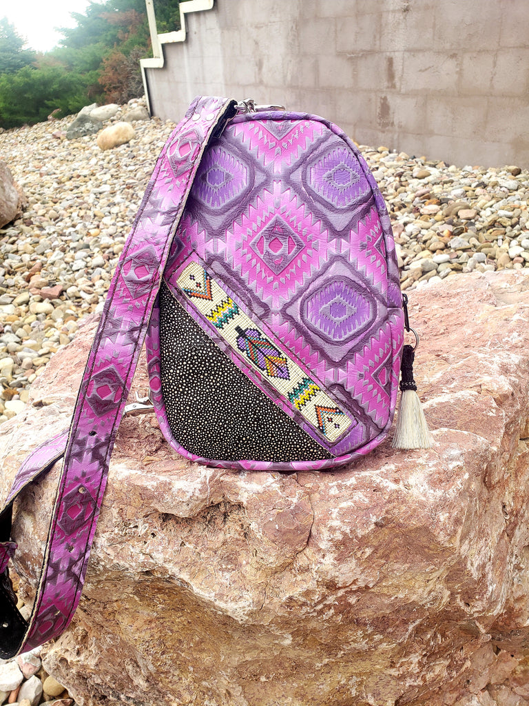 Purple sling bag online