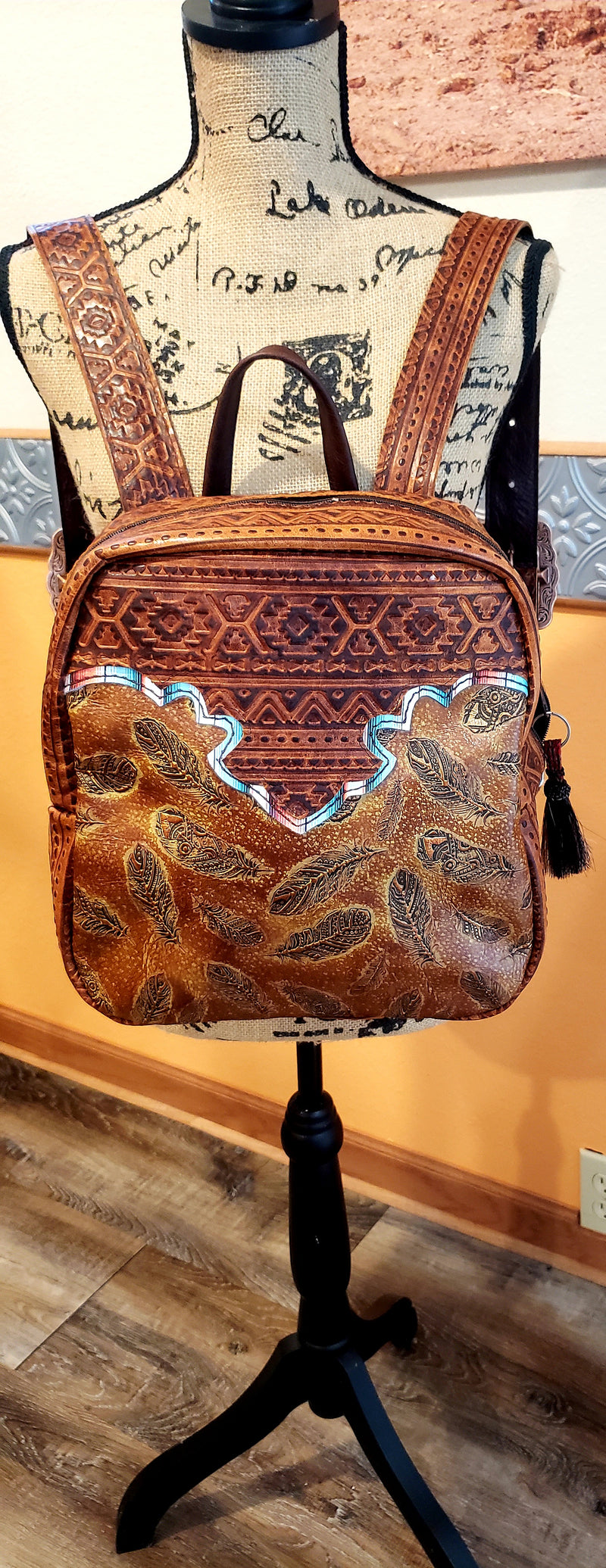 Feather Aztec Backpack