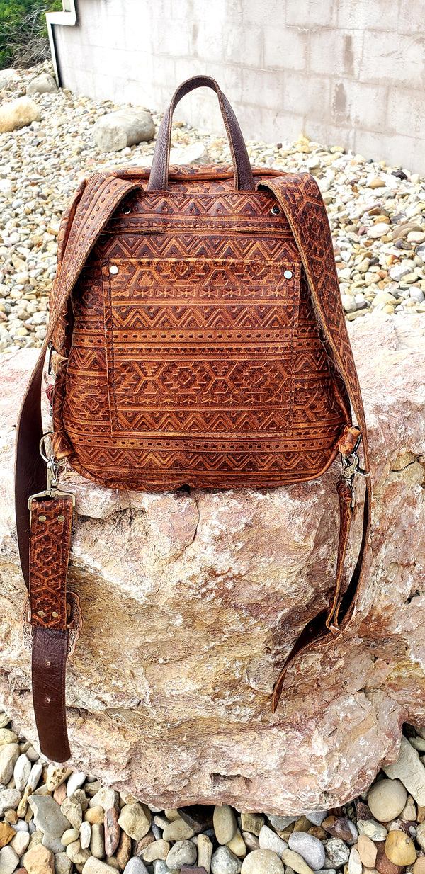 Feather Aztec Backpack