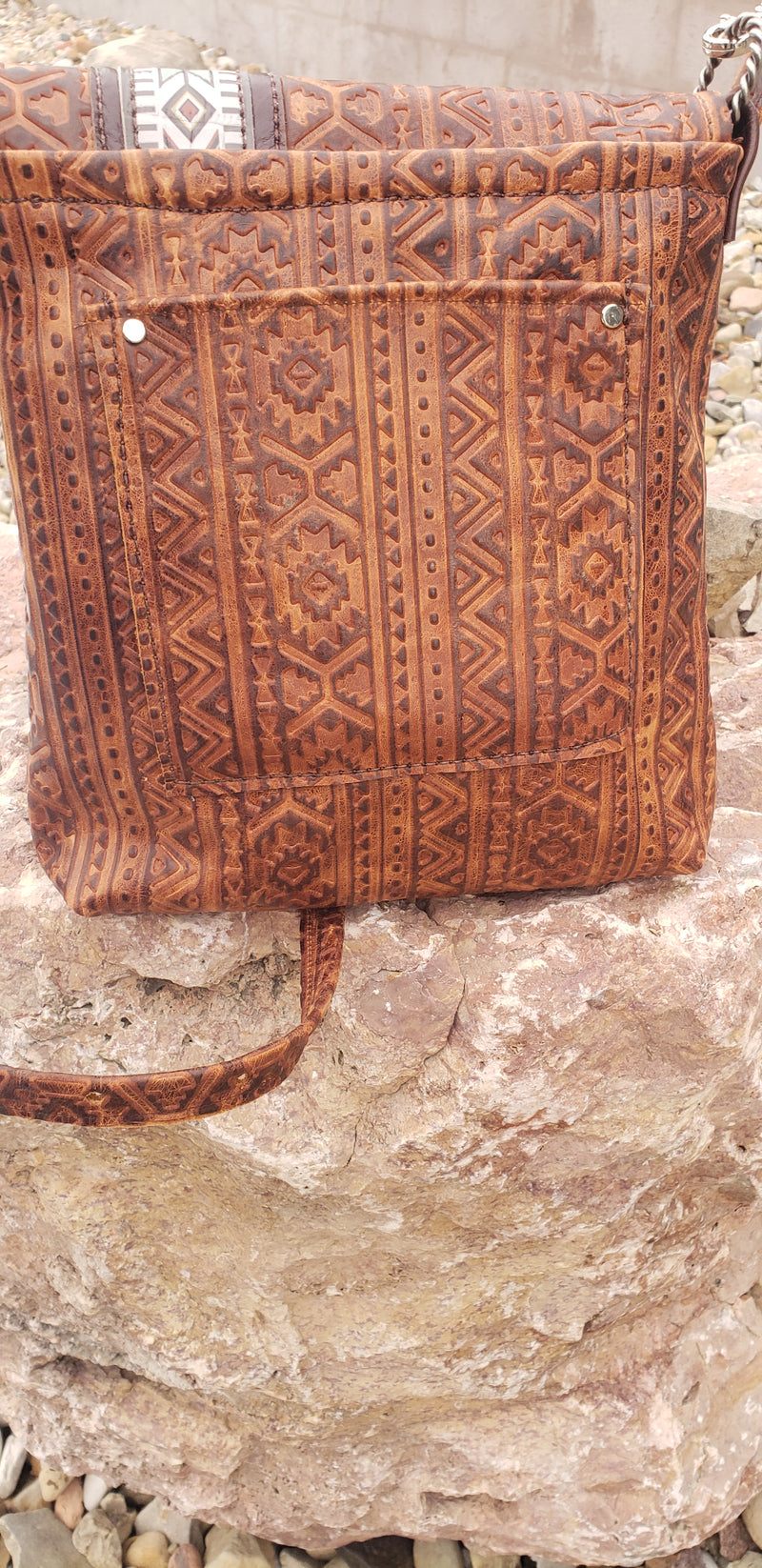 Double Aztec Crossbody Bag