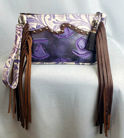 Purple Brands Wristlet Clutch