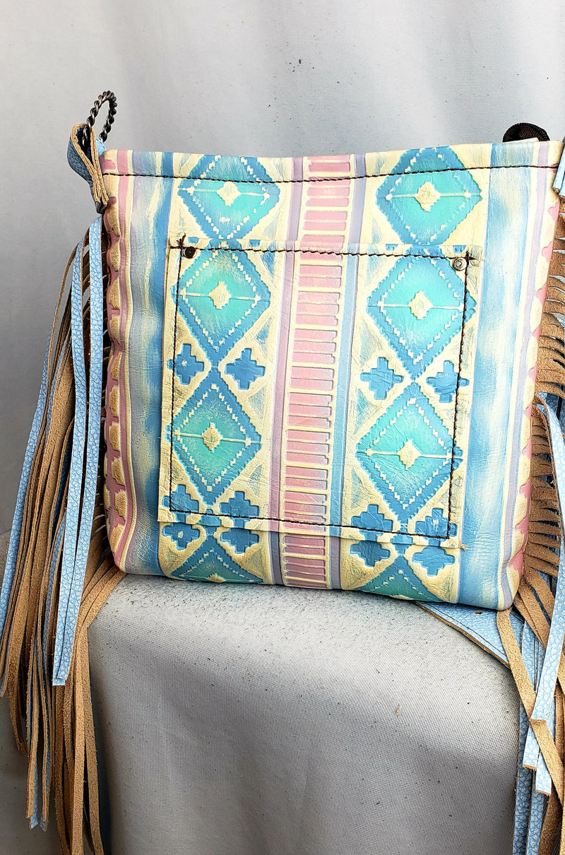 Pink Rose Blush Navajo Crossbody Bag