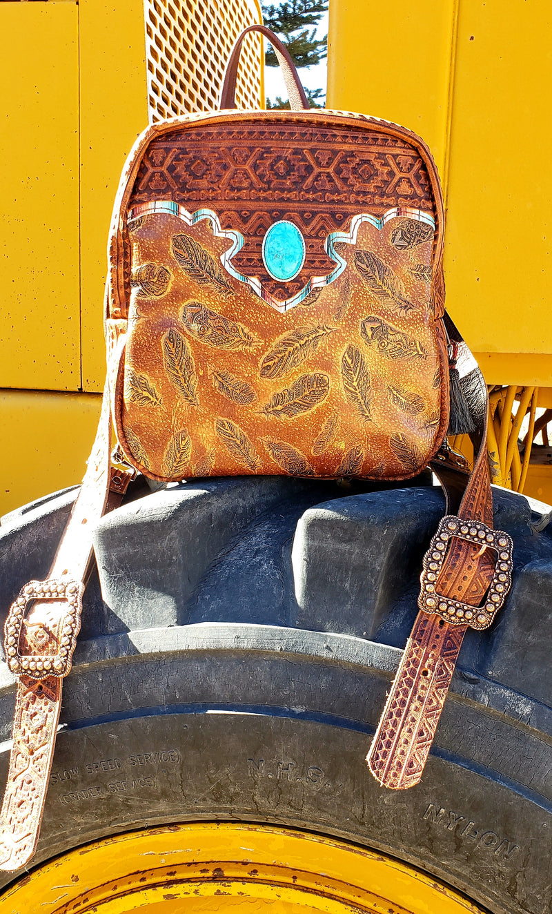 Feather Aztec Backpack